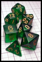 Dice : Dice - Dice Sets - Wiz Dice Green Transparent with Gold - eBay Dec 2016